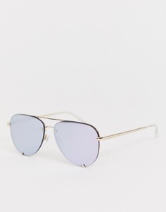 Небольшие солнцезащитные очки без оправы Quay Australia Desi High Key - Фиолетовый