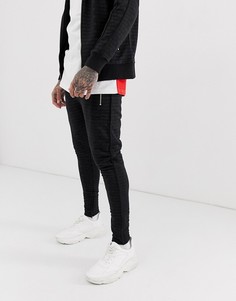Спортивные брюки со сплошным принтом Couture Club - Черный