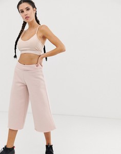 Розовые широкие джоггеры Reebok - Розовый