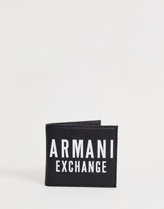 Черный бумажник с логотипом Armani Exchange - Черный