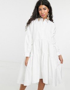 Платье-рубашка миди Sister Jane - Белый