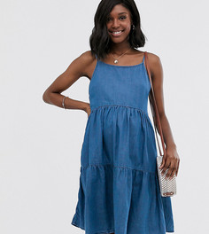 Синее ярусное платье New Look Maternity - Синий