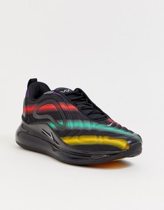Черные кроссовки с принтом Nike Air Max 720 - Черный