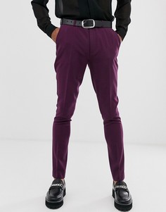 Фиолетовые брюки скинни ASOS DESIGN - Фиолетовый