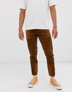 Коричневые вельветовые брюки узкого кроя ASOS DESIGN - Коричневый