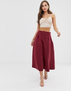 Юбка миди со складками ASOS DESIGN - Мульти