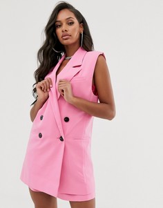 Розовый блейзер без рукавов ASOS DESIGN - Розовый