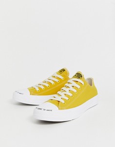 Желтые кроссовки из переработанных материалов Converse Chuck Taylor Ox All Star Renew - Желтый