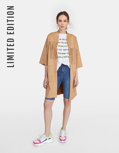 Куртка из искусственной замши, из лимитированной коллекции Stradivarius