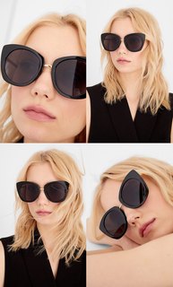 Очки в форме кошачий глаз с круглыми стеклами Stradivarius