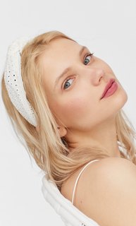 Обруч для волос, с ажурной вышивкой STR Stradivarius