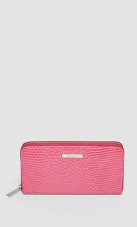 Кошелек с молнией и эффектом крокодиловой кожи Stradivarius