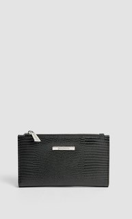 Базовый кошелек для монет, с эффектом крокодиловой кожи Stradivarius