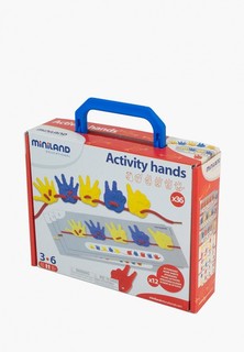 Набор игровой Miniland для обучения счету Activity Hands в чемоданчике