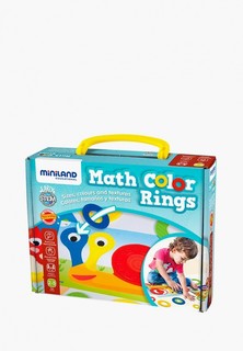 Набор игровой Miniland Math Color Rings в чемоданчике