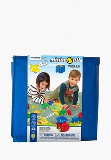 Набор игровой Miniland коврик-ящик складной Minimobil Traffic Box