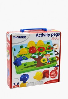 Набор игровой Miniland Мозаика Activity Pegs в чемоданчике