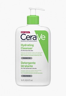 Гель для умывания CeraVe увлажняющий для нормальной и сухой кожи лица и тела, 473 мл.