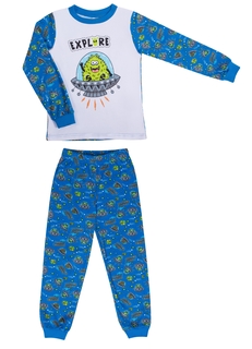 Пижама для мальчика Сновидения синий с белым Barkito