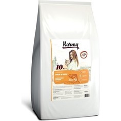 Сухой корм Karmy Hair & Skin Cat Лосось поддержание здоровья кожи и шерсти для кошек 10кг