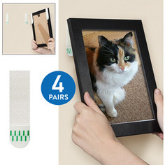 Самоклеющиеся полоски Tatkraft ONLY для крепления фоторамок, плакатов, картин, 8 длинных полосок