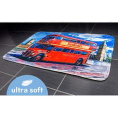Коврик для ванной Tatkraft LONDON BUS ULTRA SOFT со специальным противоскользящим основанием, 50 x 80 см (14978)