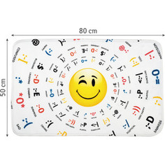 Коврик для ванной Tatkraft 3D EMOTIONS ULTRA SOFT со специальным противоскользящим основанием, 50 x 80 см (14893)