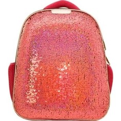 Ранец №1 School Sparkle Miracle Pink, ортопед. спинка, двустор.пайетки