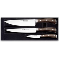 Набор кухонных ножей 3 предмета Wuesthof Ikon (9600 WUS)