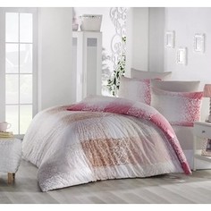Комплект постельного белья Ranforce 1,5 сп, хлопок, Elfin (298/65/CHAR002) Розовый