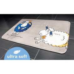 Коврик для ванной Tatkraft FUNNY SHEEP ULTRA SOFT со специальным противоскользящим основанием, 50 x 80 см (14947)