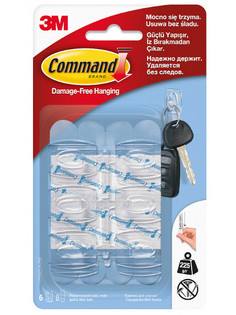 Крючки Command (6шт) 17006CLR Ru