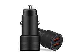 Зарядное устройство Devia Traveller Series 2xUSB QC 3.0 30W Black