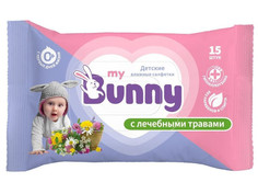 Салфетки My Bunny Детские с лечебными травами 15шт GL000792272