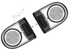 Колонка Devia Crystal Series TWS Speaker With Silicon Case Black