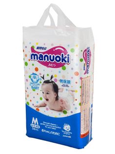Подгузники Manuoki M 6-11кг 56шт