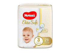 Подгузники Huggies Elite Soft 3 5-9кг 21шт