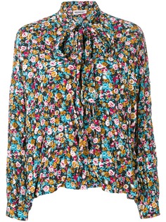 Balenciaga блузка Fluid Vareuse с цветочным принтом
