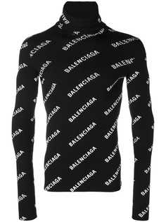 Balenciaga джемпер с принтом логотипа