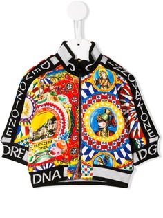 Dolce & Gabbana Kids куртка-бомбер с узором