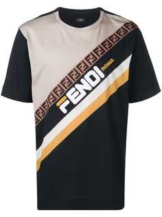 Fendi футболка FendiMania со вставками