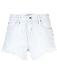 Alexander Wang джинсовые шорты с бахромой