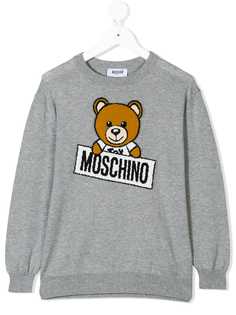 Moschino Kids джемпер Teddy с логотипом