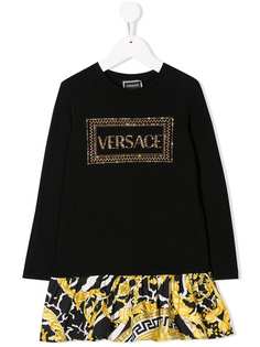 Young Versace платье с логотипом
