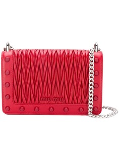 Miu Miu studded Matelassé shoulder bag