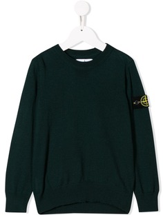 Stone Island Junior джемпер с нашивкой-логотипом