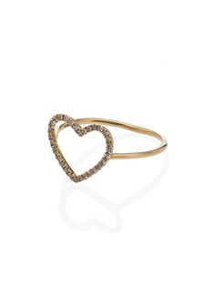 Rosa De La Cruz золотое кольцо Heart с бриллиантами