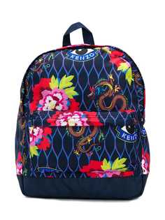Kenzo Kids рюкзак с цветочным принтом