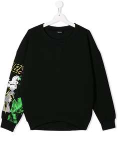 Diesel Kids свитер с графичным принтом