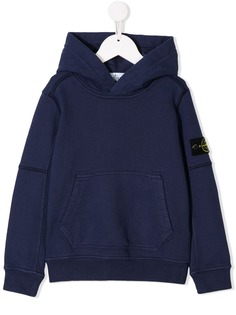 Stone Island Junior худи с нашивкой-логотипом